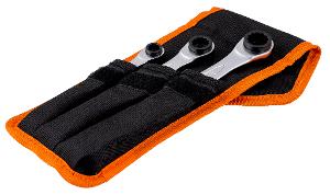 RATCHETING RING END SPANNER SET 3PCE RATCHETING RING END SPANNER SET 3PCE