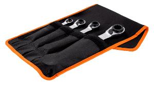 RATCHETING RING END SPANNER SET 4PCE RATCHETING RING END SPANNER SET 4PCE