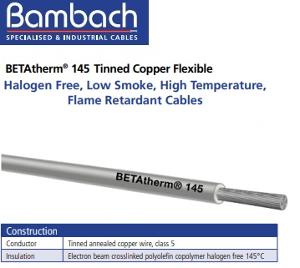 CABLE BETATHERM 145DEG 1.5MM H/F GREY