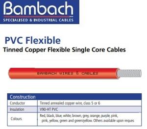 FLEXIBLE SINGLE CORE V90HT 2.5MM RED