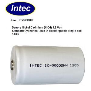 INTECH 1.2V 5AH D SIZE HI/TP NICAD CELL