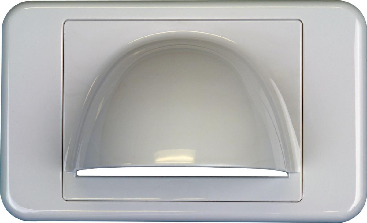 BULL NOSE WALL PLATE WHITE