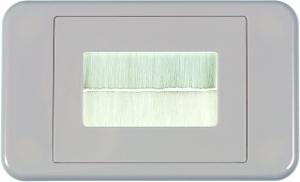 CABLE BRUSH WALL PLATE WHITE CABLE BRUSH WALL PLATE WHITE