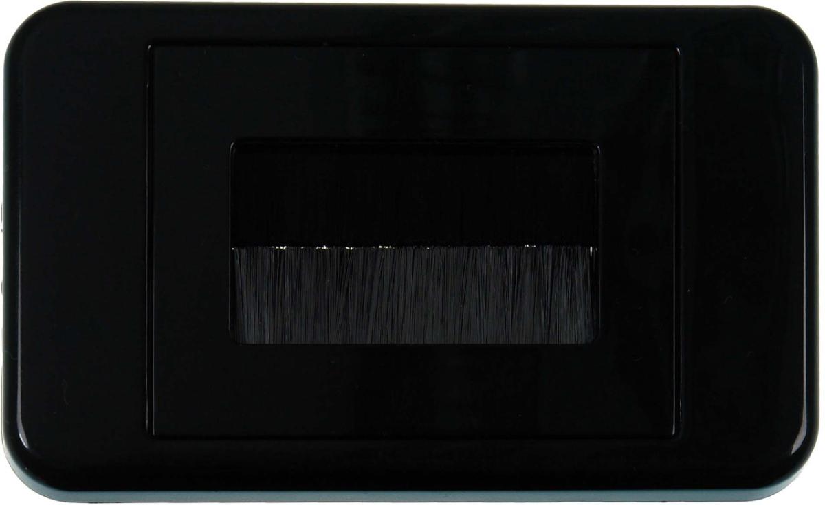 CABLE BRUSH WALL PLATE BLACK