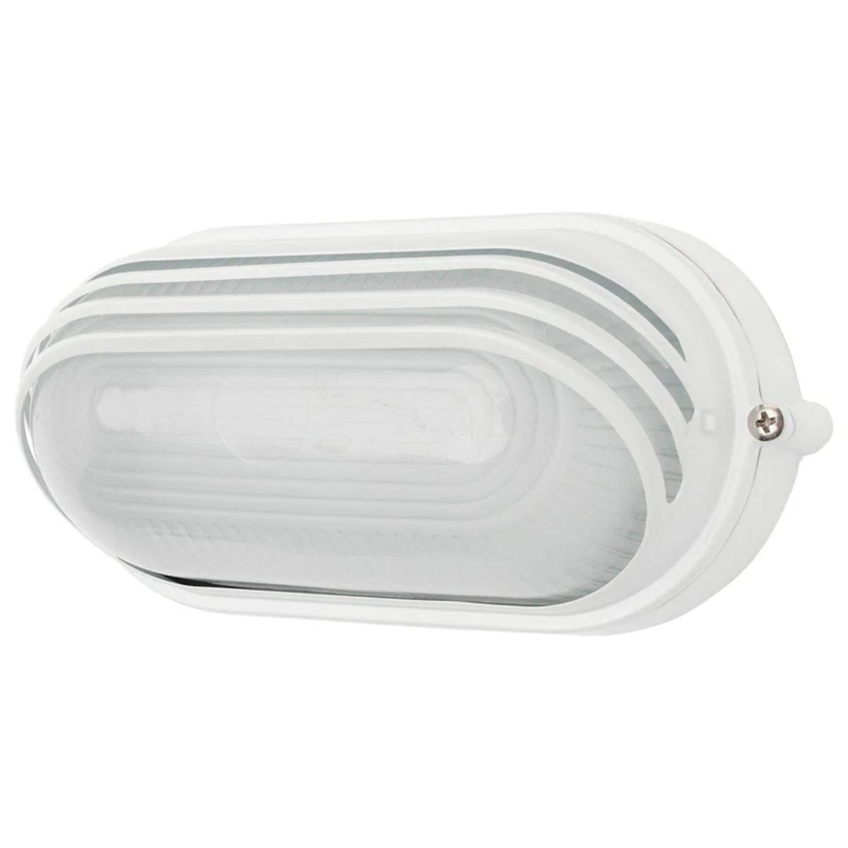 LED BUNKER OVAL LOUV ESSEX 7.5W 3000K WH