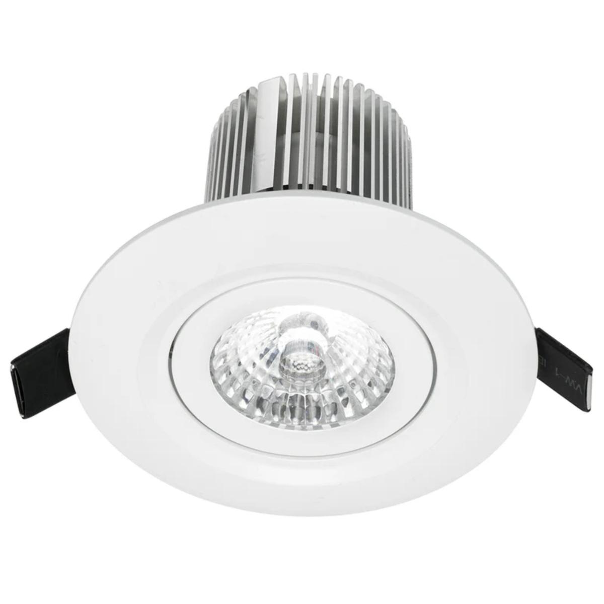 LED D/LIGHT LUXOR 10W CCT 70-93MM C/O WH
