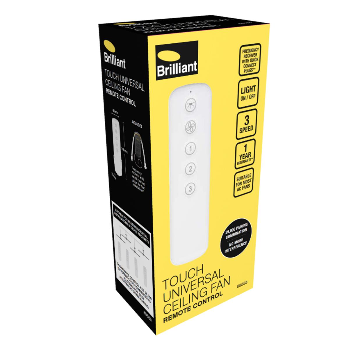TOUCH AC CEILING FAN REMOTE CONTROL