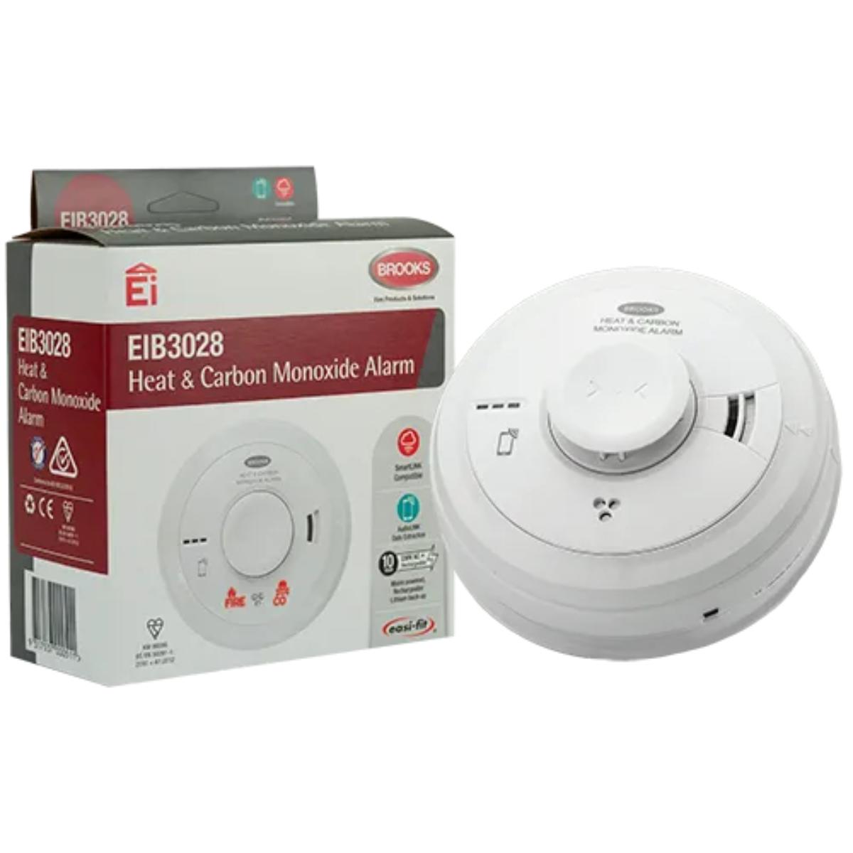 HEAT & CARBON MONOXIDE ALARM + LITH BATT