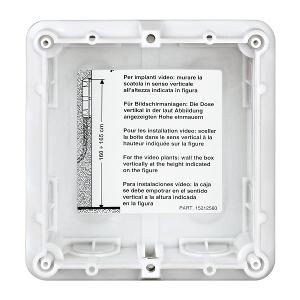 SFERA 1 MODULE FLUSH MOUNTED BOX SFERA 1 MODULE FLUSH MOUNTED BOX