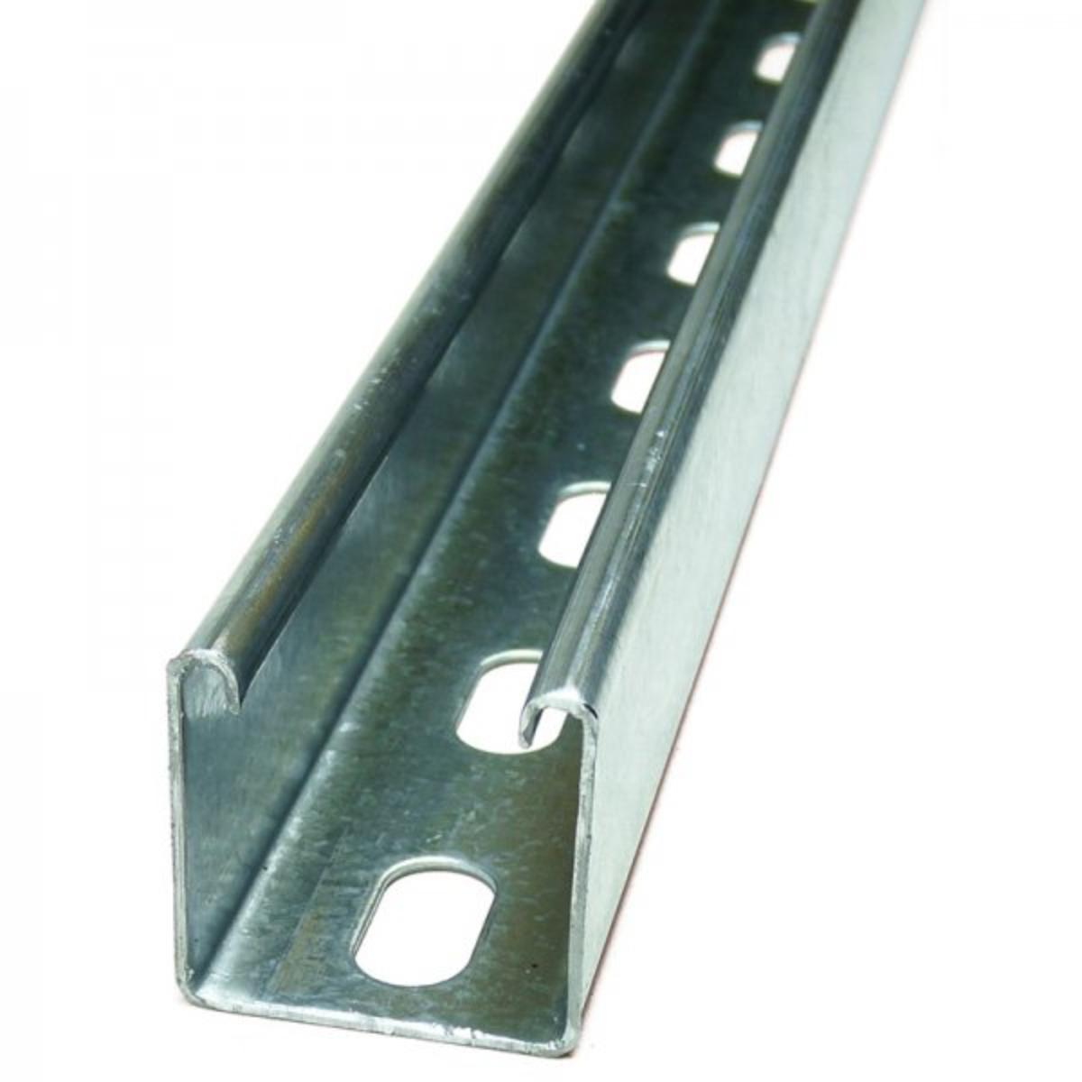 STRUT SLOTTED 41X41X2.5MM GAL 3M