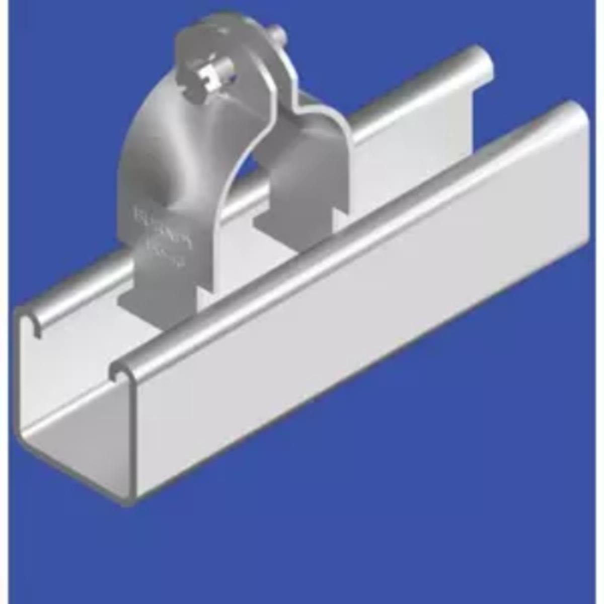 PIPE CLAMP TWO PIECE 38MM HDG