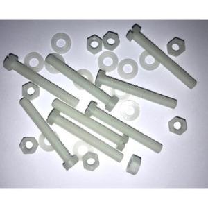 NYLON SCREW NUT WASHER BAG OF 10 NYLON SCREW NUT WASHER BAG OF 10