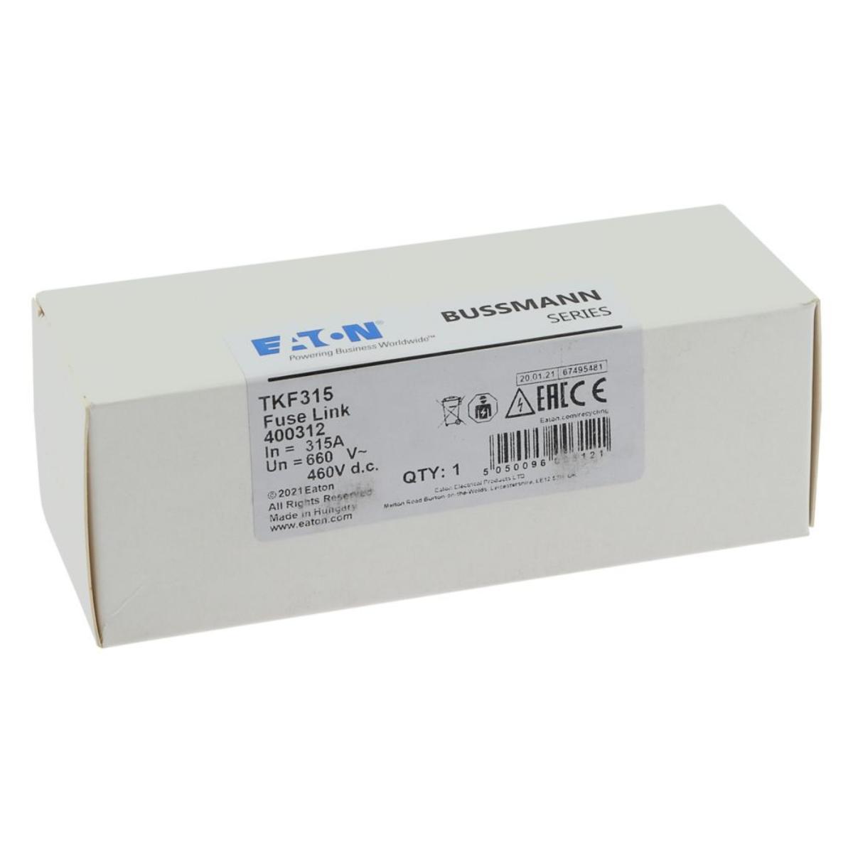 BOLT-IN FUSE CENTRE TAG 660V 315A