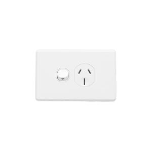 GPO SOCKET SWT SING 15A CLASSIC WHITE