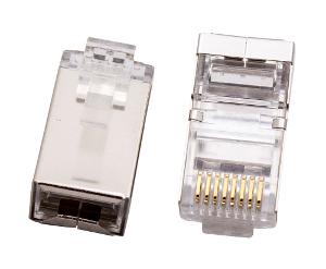 PLUG CAT6 8P8C SHIELDED 2PC 50PACK