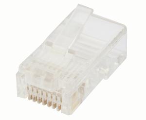 PLUG RJ45 8P8C ROUND STRANDED 100PK