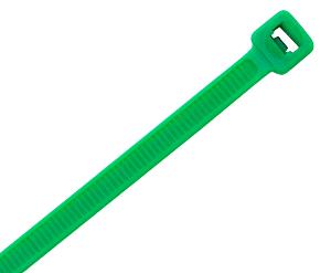 NYLON CABLE TIE 140X3.6MM GREEN 100PK