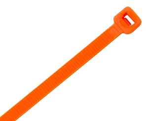 NYLON CABLE TIE 140X3.6MM ORANGE 100PK