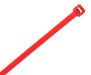NYLON CABLE TIE 200X4.8MM RED 100PK