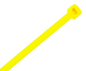 NYLON CABLE TIE 200X4.8MM YELLOW 100PK