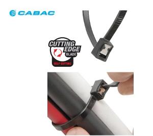 CABLE TIE 356X4.3MM SELF CUTTING BLK 50P