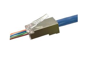 CAT6A SHIELDED FEED THROUGH PLUG 25PK