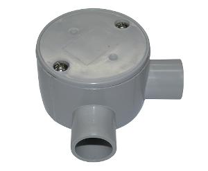 JUNCTION BOX SHALLOW 20MM R/ANGLE ENTRY
