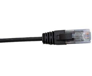 CAT6 PATCHLEAD 28AWG BLACK 0.5M SLIM CAT6 PATCHLEAD 28AWG BLACK 0.5M SLIM