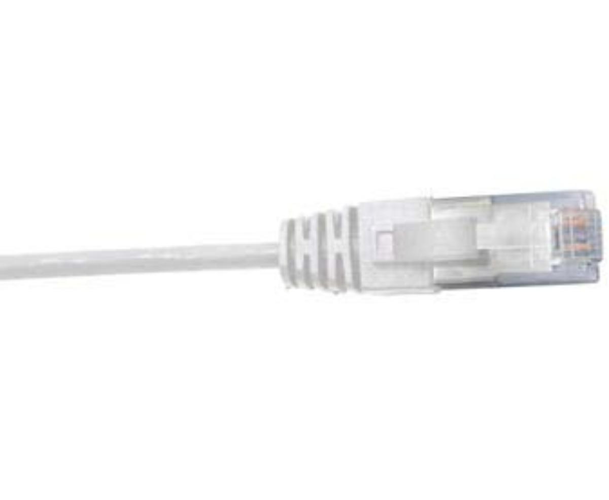 CAT6 PATCHLEAD 28AWG WHITE 0.3M SLIM