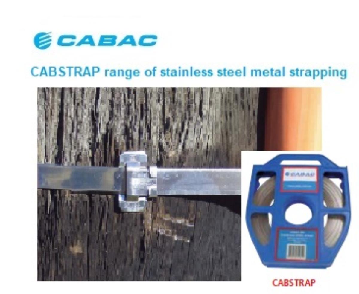 CABAC12.7MM S/STEEL 304SS STRAP 30M