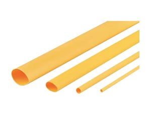 HEATSHRINK THIN WALL 9.5MM YELLOW 1.2MTR