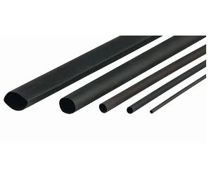 HEATSHRINK THIN WALL 125MM BLACK 1M