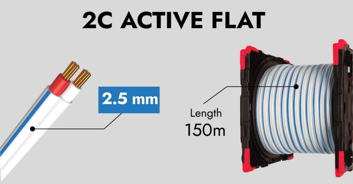 FLAT TWIN ACTIVE 2.5MM 150M BOOST SPOOL
