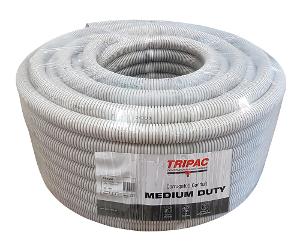 MD CORRUGATED CONDUIT PVC GREY 25MM 50M