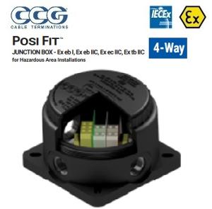 JUNCTION BOX SIZE 0 BLACK 20MM 4WAY