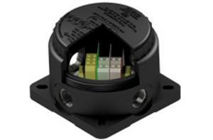 JUNCTION BOX SIZE 1 BLACK 20MM 4WAY