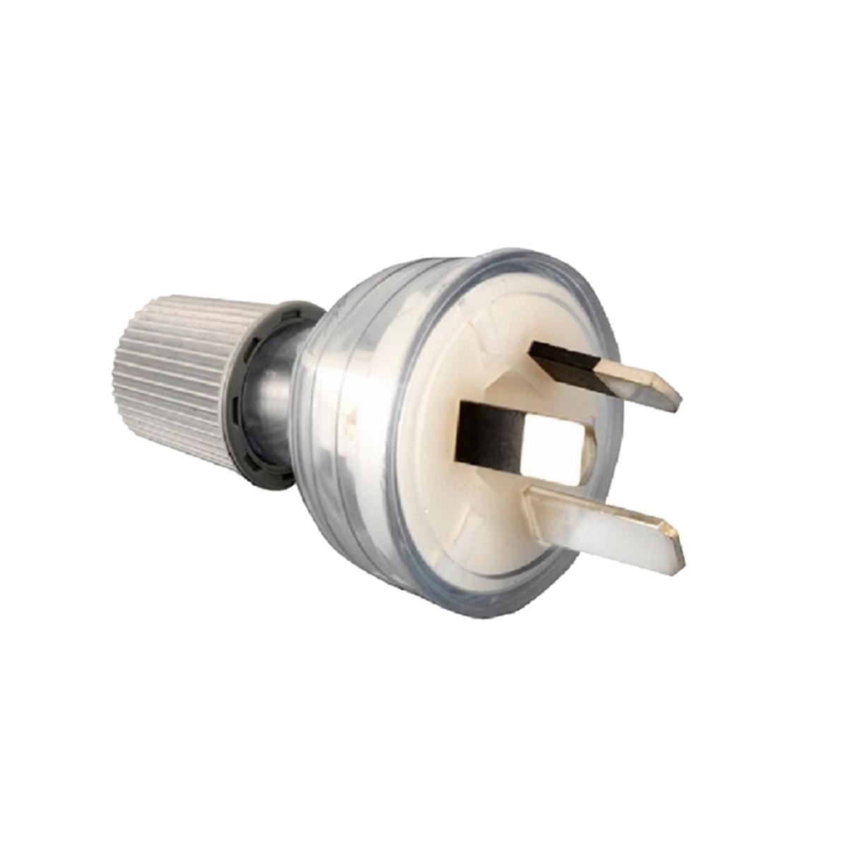 PLUG TOP 10A 250V 3P CLEAR