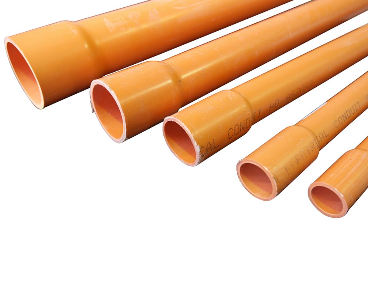 HD CONDUIT PVC RIGID 40MM ORANGE 4MTR