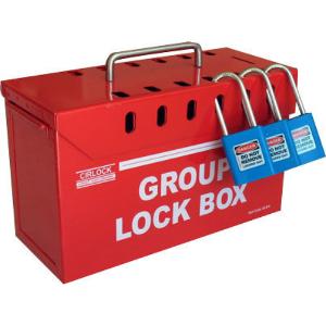 METAL GROUP LOCK BOX - RED 13 PADLOCK METAL GROUP LOCK BOX - RED 13 PADLOCK