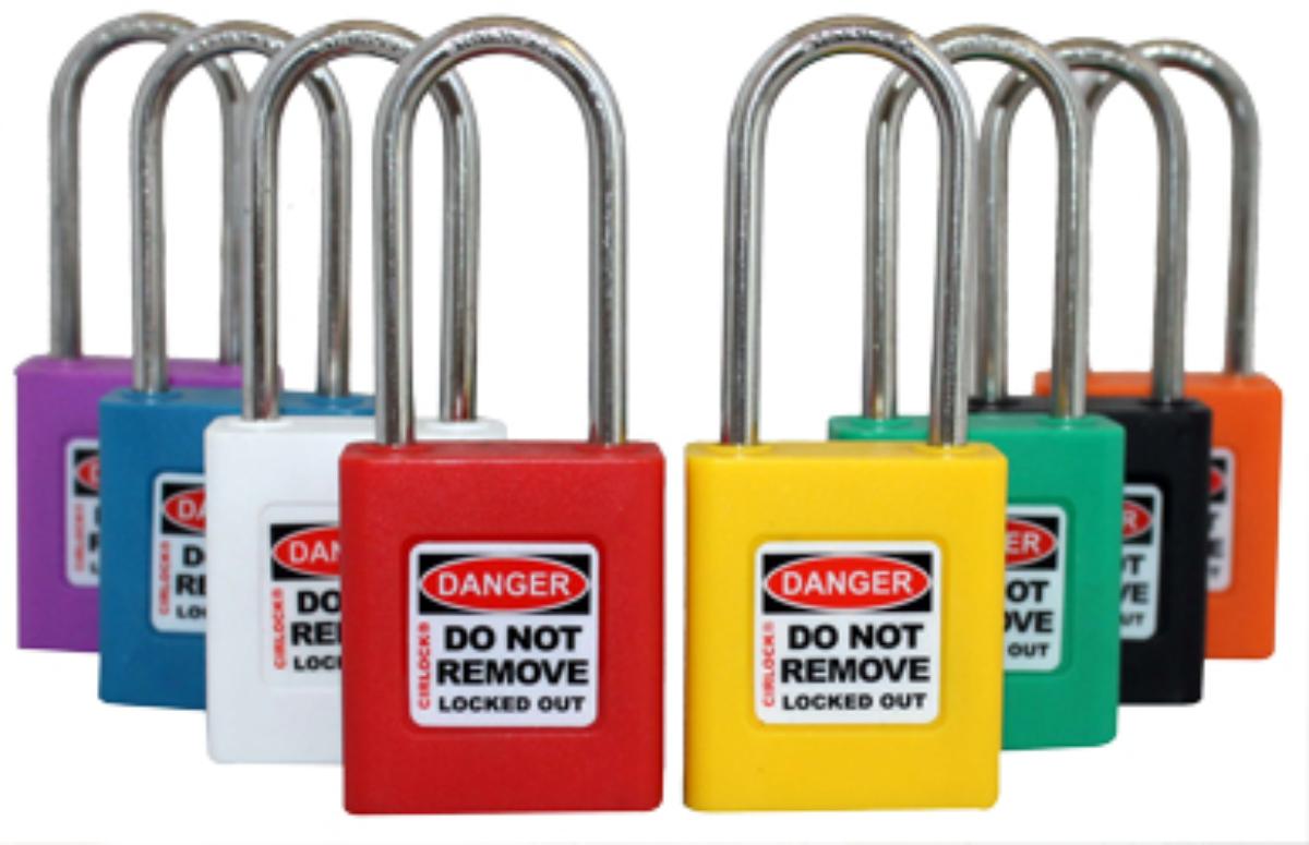 S/S SAFETY LOCKOUT PADLOCK 50MM RED