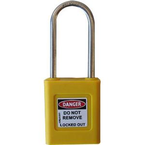 S/S SAFETY LOCKOUT PADLOCK 50MM YELLOW S/S SAFETY LOCKOUT PADLOCK 50MM YELLOW