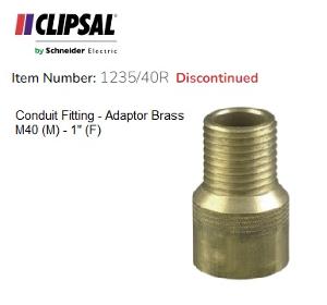 ADAPTOR BS COND 40MM/1 1/2IN