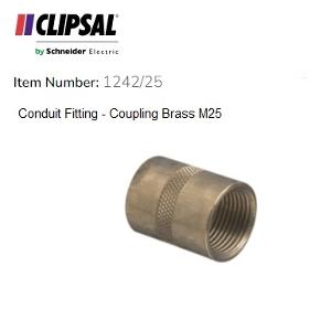 COUPLING BRASS 25MM