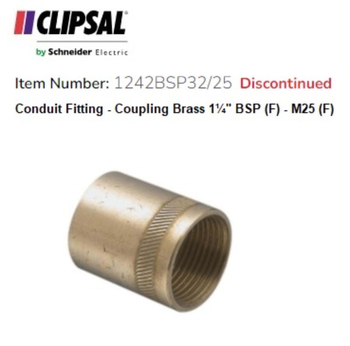 COUPL BS CON 1.1/4BSP/25MM