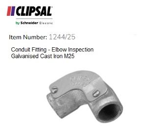 INSPECTION ELBOW GALV 25MM