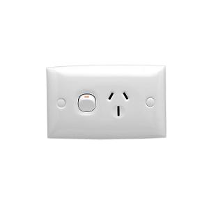 SGL GPO 250V 15A D/P WHITE SGL GPO 250V 15A D/P WHITE