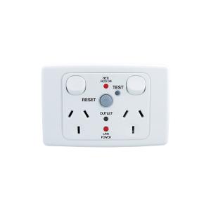 2000 DBL GPO RCD PROT 10A S/P 10MA RED 2000 DBL GPO RCD PROT 10A S/P 10MA RED