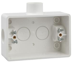 ENCL MNTNG BOX 25MM ENTRIES WHT SLIMLINE ENCL MNTNG BOX 25MM ENTRIES WHT SLIMLINE