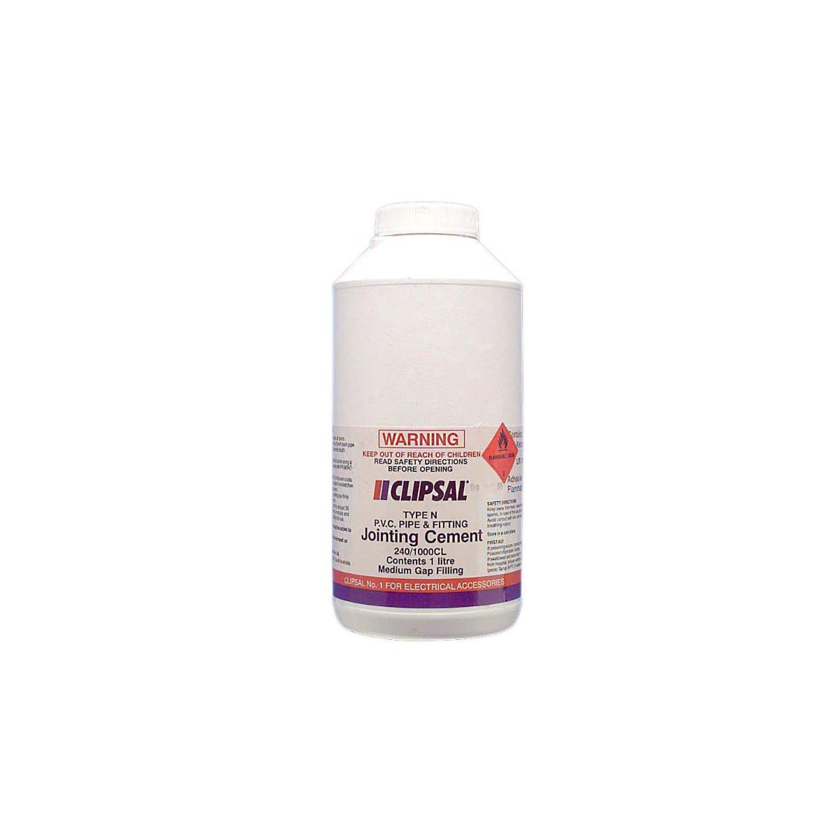 PVC SOLVENT CEMENT TYPE N CLEAR 1LTR