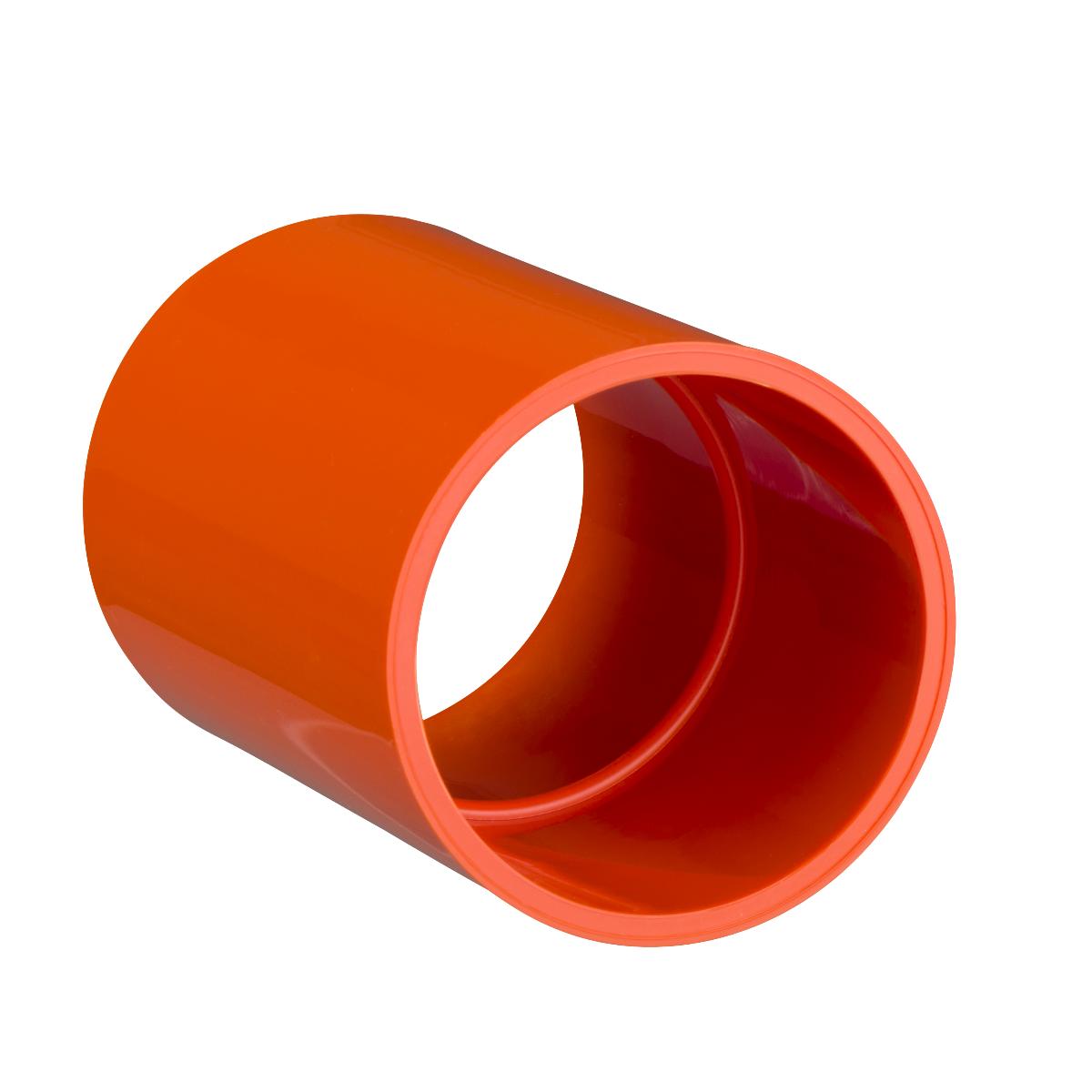 PLAIN COUPLING PVC 50MM ORANGE